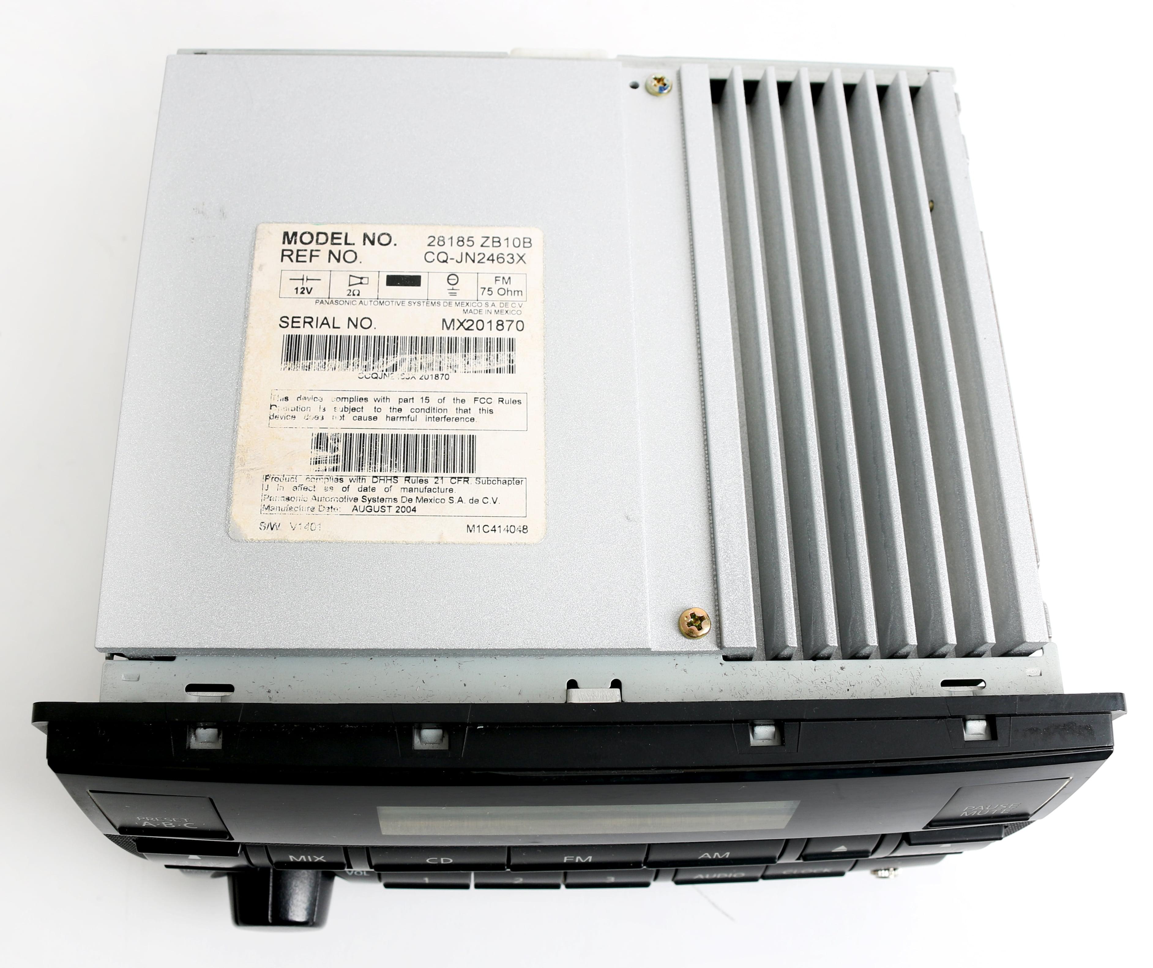 Restored Nissan Altima 2005-06 Radio AM FM CD Player w Aux Input Spd Vol Ctrl 28185ZB10B (Refurbished)