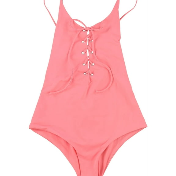 Tavik Womens Monahan One Piece Tank Swimsuit, Pink, Small