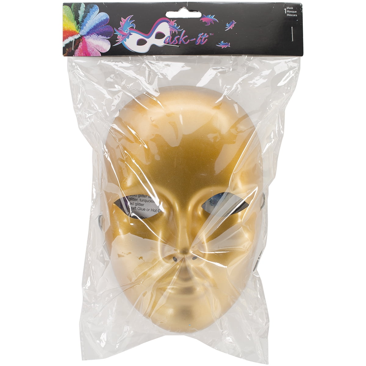 MaskIt Full Female Face Form 8.5"Gold