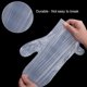 thumbnail image 2 of 200 Guantes desechables de baño de parafina JAMW plástico transparente 30 x 60 cm, 2 of 4