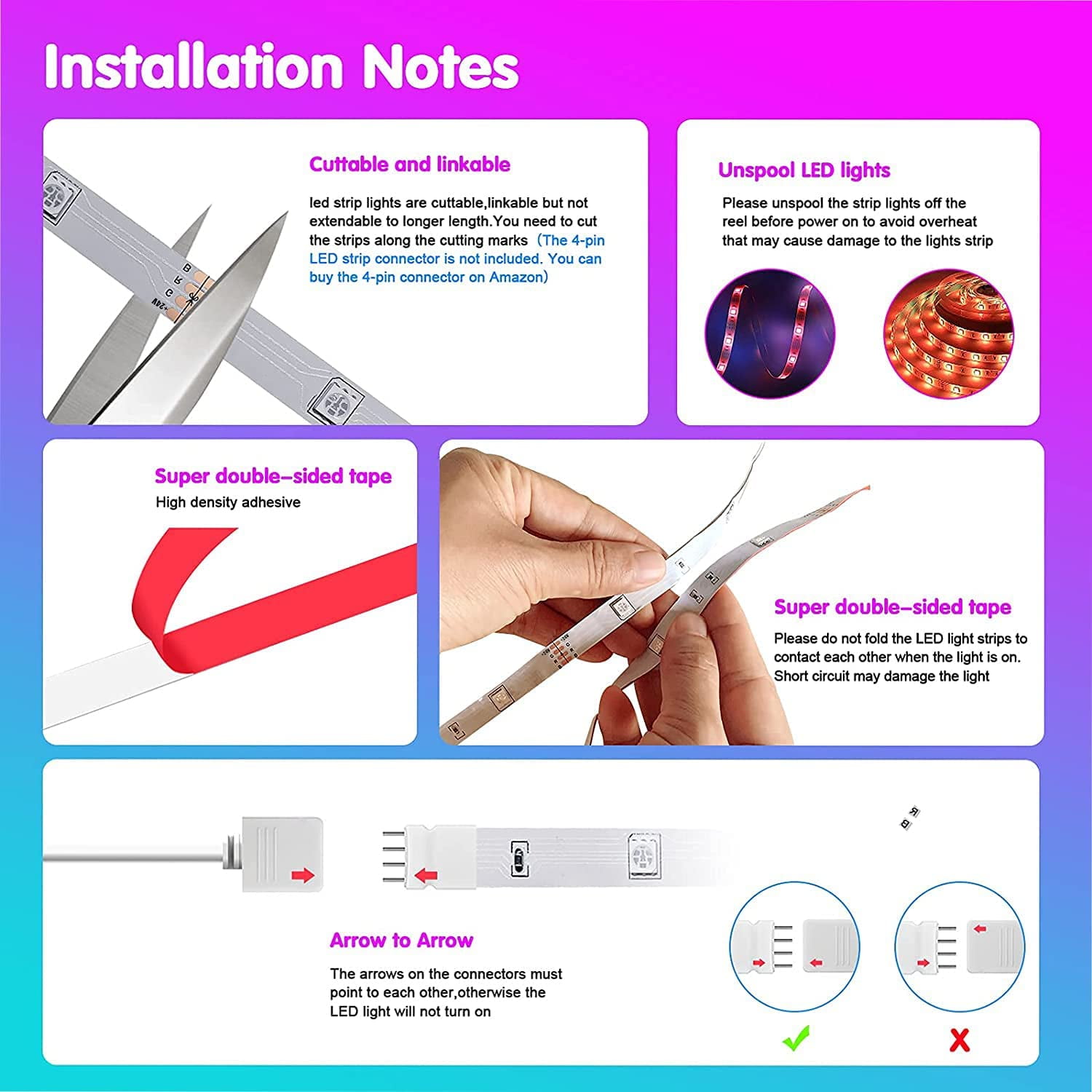 Led Strip Lights 32.8ft, smareal LED Lights with 44 Key IR Remote, Color  Changing Led Light Strips, LED Lights for Bedroom, Home Decoration -  Walmart.com
