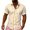 Light Yellow, variant on Mens Striped Shirts Short Sleeve Button Down Slim Fit Summer Breathable Beach Vacation Shirts Black L