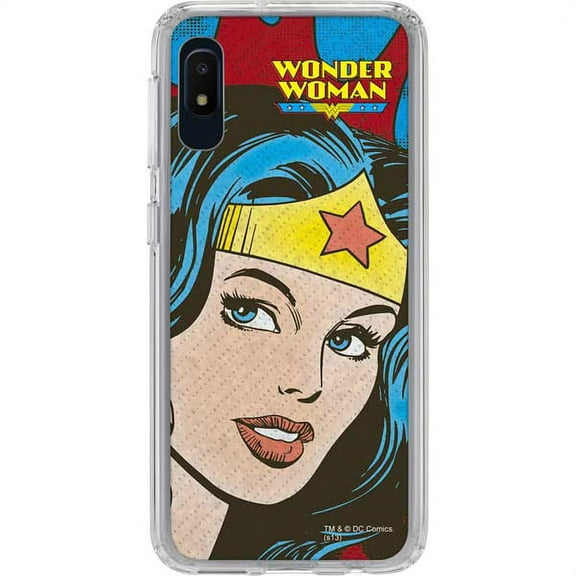 Skinit DC Comics Wonder Woman Vintage Profile Galaxy A10e Clear Case