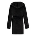 thumbnail image 2 of Men Nightgown Winter Hooded Robe Pocket Long Sleeve SPA Bathrobe, 2 of 4