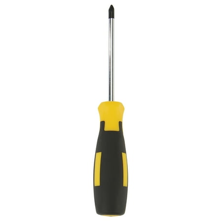 Klutch Comfort Grip Phillips Screwdriver, #2 x 4in. Drive