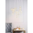 thumbnail image 3 of Indoor Modern Home Decorative Bright Polaris Led Light Chrome Pendant Clear Crystal, 3 of 9