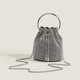 thumbnail image 5 of Bolso tipo cubo con diamantes, bolso de mujer, bolso bandolera con borlas de diamantes, bolso con cadena retráctil, 5 of 6