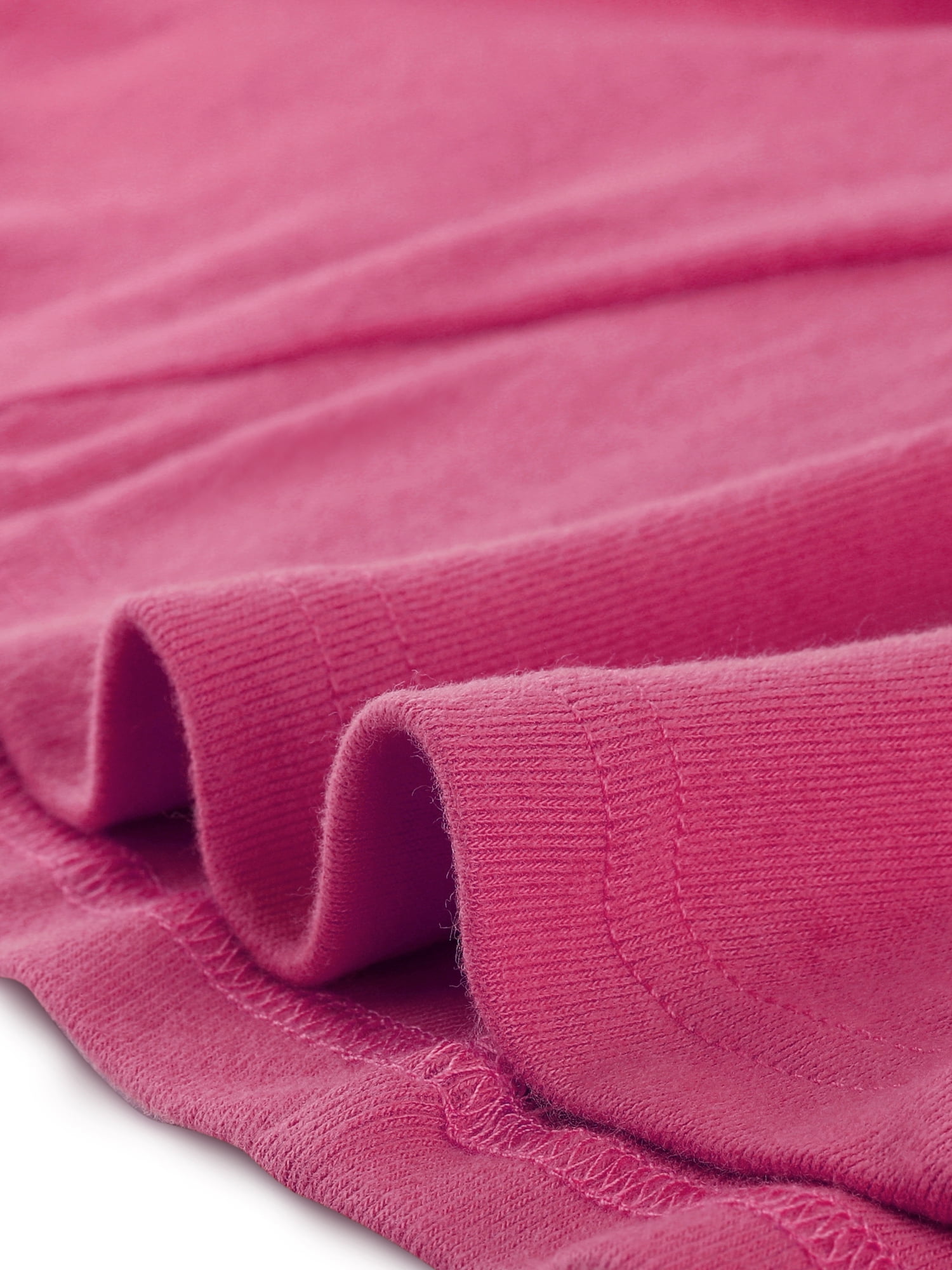 DARING DIVA Women's Long Sleeve Scoop Neck Top S Magenta