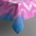 thumbnail image 4 of Pink Tie Dye Lotus Pattern Rectangle Tablecloth 60"x120",Waterproof Polyester Rectangle Table Cloth, Wipeable Spillproof Polyester Tablecloth for Dining, Camping, Indoor and Outdoor, 4 of 6