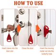 thumbnail image 3 of 2pcs Portable Door Lock Home Security, Upgraded Strong Multi Size Travel Lock For Additional Safety And Privacy, Solid Heavy Duty Lock, 3 of 5