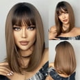 Womens Fashion 2024 Lace Front Wig No Glue Straight Hair Bob Lace Wig
