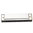 thumbnail image 3 of 10 Hole Blues Harmonica C Key Instrument Educational Toy Silver, 3 of 5