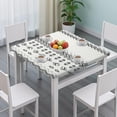 thumbnail image 3 of Colorful Floral Print Tablecloth with Stretch Fit for 36 Inch Square Bohemian Style Table Decor, 3 of 6