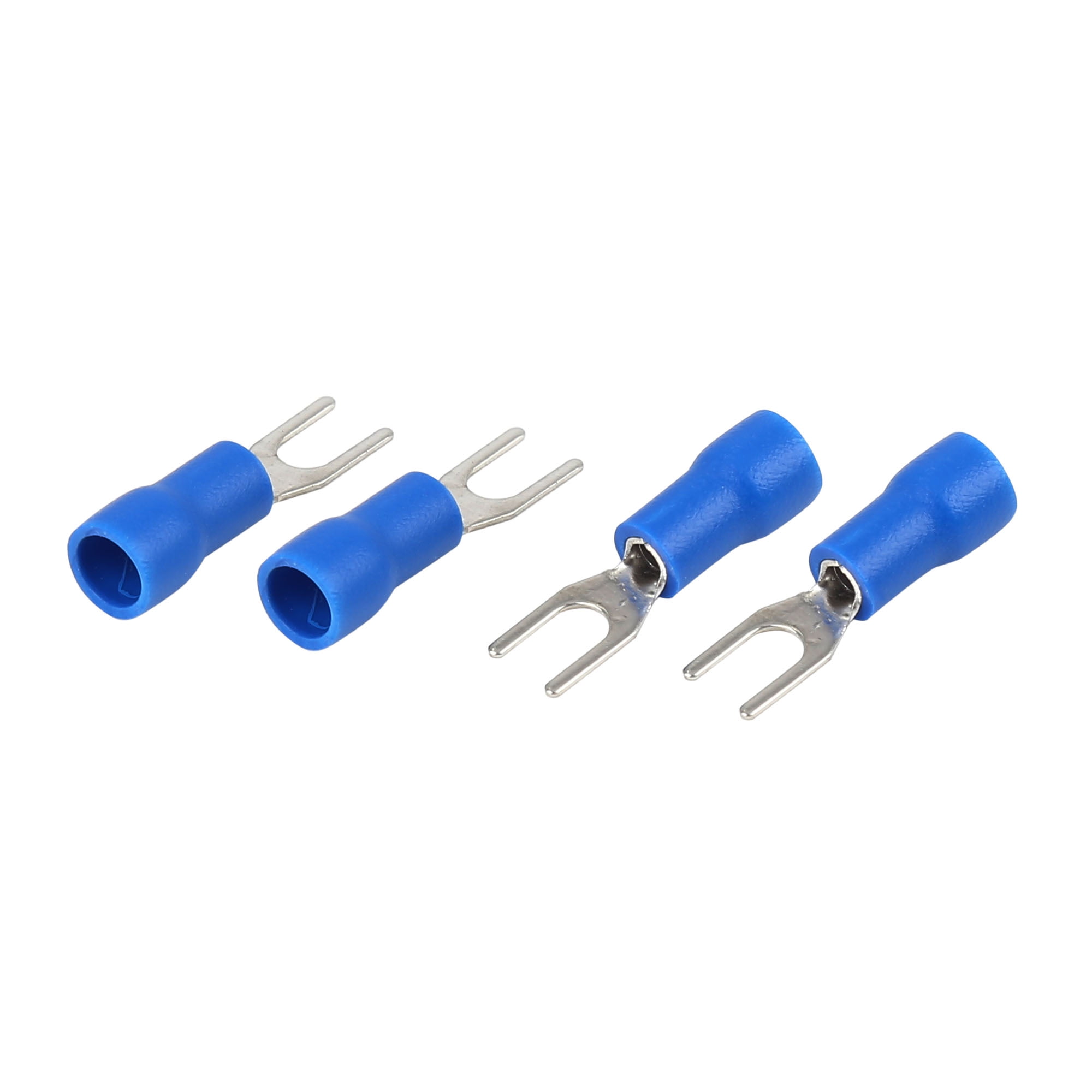 200 Pcs Blue U Shape Insulated Electrical Wire Connector Crimp