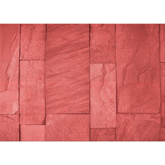 Ahgly Company Indoor Rectangle Patterned Ferrari Red Area Rugs, 2' x 5'