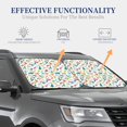 thumbnail image 3 of Kdxio Transport1 Print 2-Piece Sun Shade Front Windshield - Foldable Car Front Window Sunshades for Most Sedans SUV Truck, 3 of 6