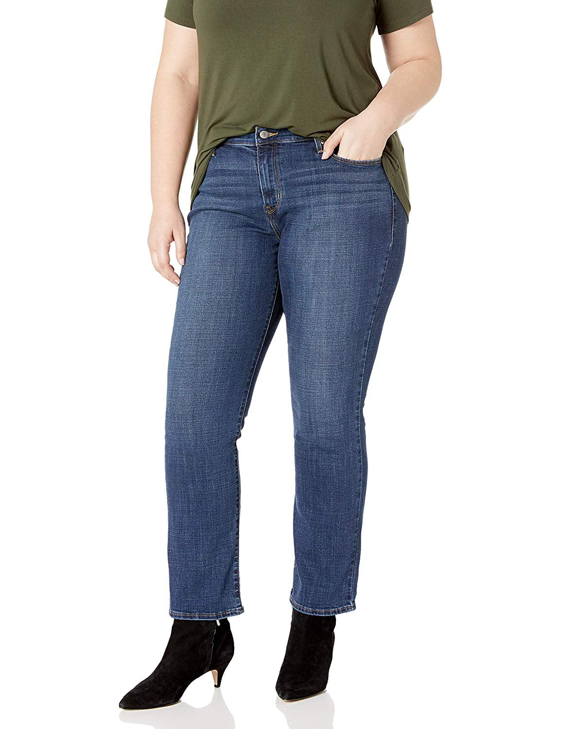 levi's 414 relaxed straight jeans plus