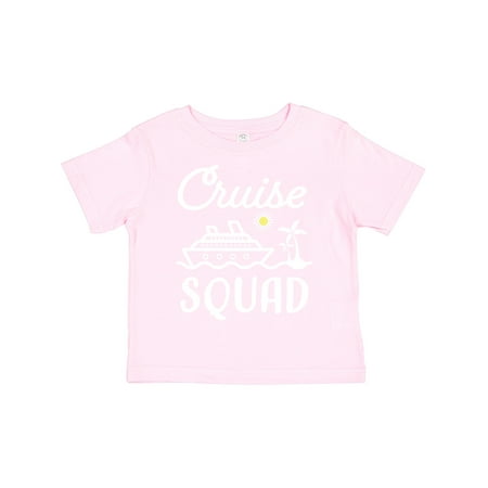 

Inktastic Cruise Squad with Vector Cruise Ship and Palm Trees Gift Toddler Boy or Toddler Girl T-Shirt