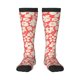 thumbnail image 1 of Fotbe Beige Flowers Calcetas Divertidas Estampadas para Hombre y Mujer, Calcetas de Algodón hasta la Rodilla para Caminar, Correr, Enfermería y Embarazo, 1 of 6
