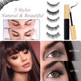thumbnail image 2 of Magnetic Eyelashes with Eyeliner, 5 Pairs Magnetic Eyelashes with Eyeliner Kit, Magnetic Eyelashes Natural Look, Magnetic Eyelashes with Tweezer Reusable False Eyelashes, Waterproof, No Glue Needed, 2 of 7