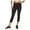 Black, variant on Reebok Womens Highrise Capri Compression Athletic Pants