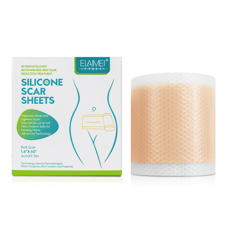 Elaimei 60 Inch Silicone Scar Roll, Silicone Scar Removal Tape