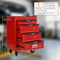 thumbnail image 6 of ARTMAN 4 Drawers Steel Storage Rolling Tool Chest Cabinet Cart with Wheels and Stainless Steel Roof, 6 of 18