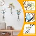 thumbnail image 3 of Juego de 3 Pzas de Arte de Pared de Flores de Metal, Fácil Instalación, Decoración de Pared de Flores de Hierro, Decoración de Granja Floral de Metal con Tornillos para Dormitorio y Comedor, 3 of 9