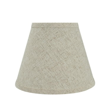 Aspen Creative 32426 Transitional Hardback Empire Shaped Spider Construction Lamp Shade in Beige, 9" wide (5" x 9" x 7")
