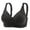 Black, variant on Women's Mother Underwear Seamless Gathering No Steel Ring Vest Style Bra Women Push Up Bra Seamless Full Coverage Bras, Size 36