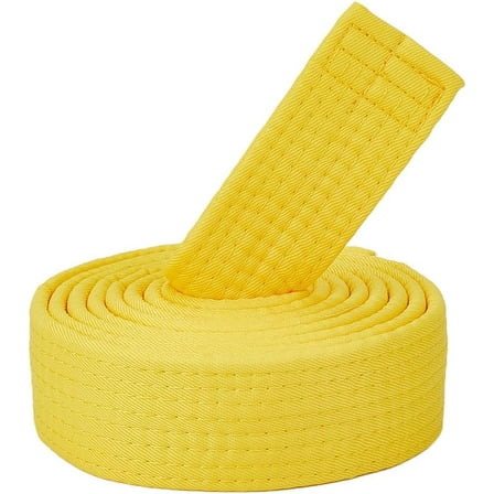 Taekwondo Belt Martial Arts Perfomance Accessories Yellow 2200x39x5mm