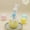 Yellow, variant on Easter Bunny Decoration Resin Bunny Figurine Spring Holiday Decor Garden Home Tabletop Ornament Farmhouse Seasonal Display Easter Party Decoration Resin Animal Statue Desk Shelf Gift Decor