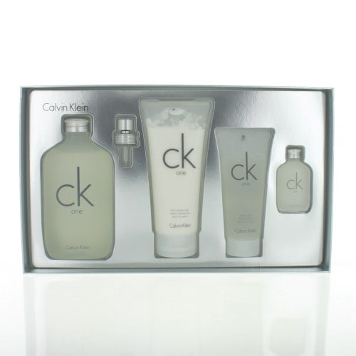 Stal Componeren Vlak Calvin CK one gift set unisex 200ml fragrance + 200ml Body Lotion + 100ml  body Wash + 15ml mini - Walmart.com