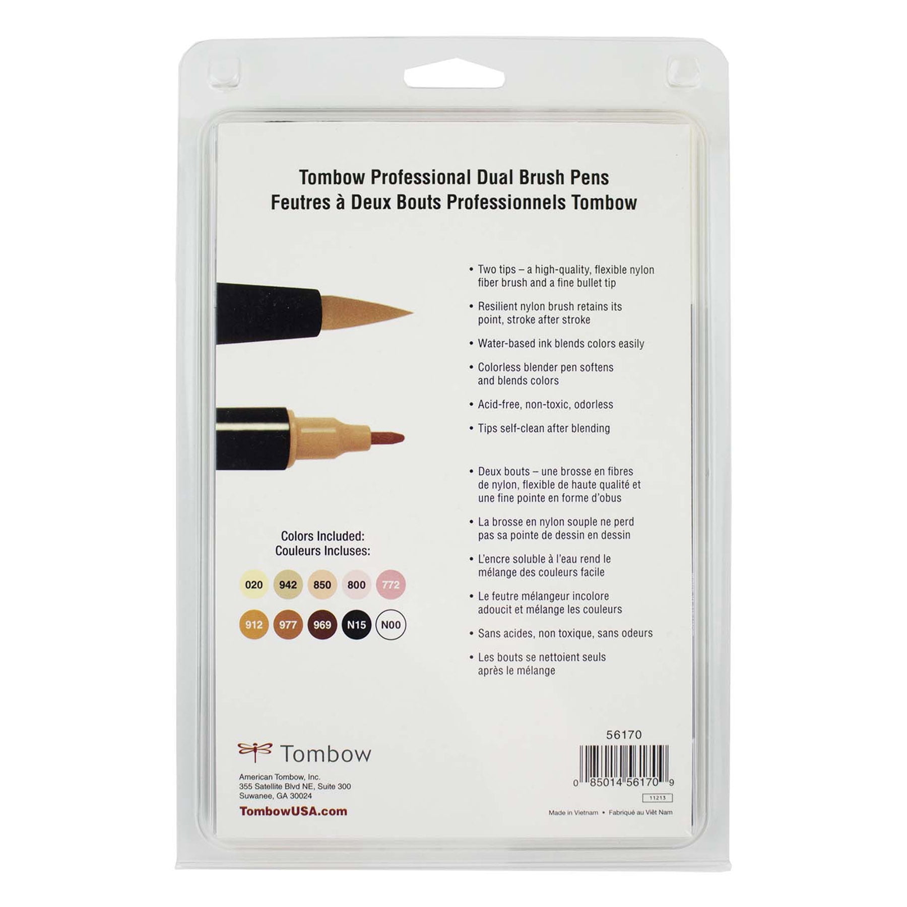Tombow Portrait Dual Brush Pen Set, 6 Packs: 10 ct. (60 total)