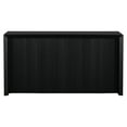 thumbnail image 4 of Elegant Wood Veneer Console Table For Foyer - 31.87in Tall Sophisticated Entryway With Unique Design Black Color, 4 of 5