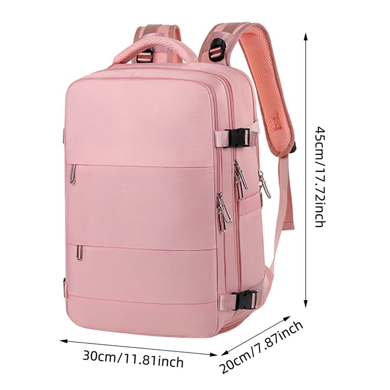✨Women Pink Travel Backpack with USB Charging Port & Shoe Pouch 15.6inch Bags Amazon.com: Travel Laptop Backpack for Women, 50L Expandable  main image 4