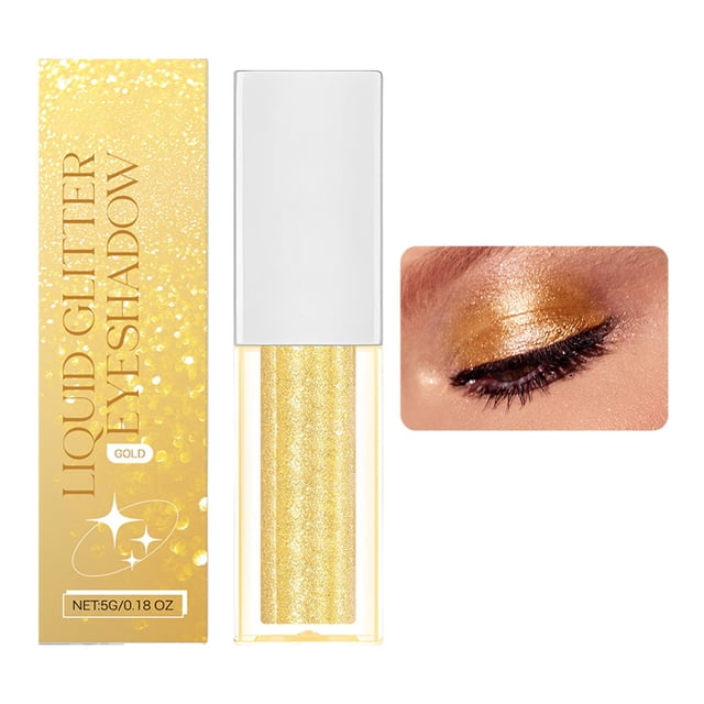 Liquid Glitter Eyeshadow;Eyeshadow; Glitter Eyeshadow Easy To Color Smooth Texture Easy To Apply And 5Ml, Makeup Eye Shadow