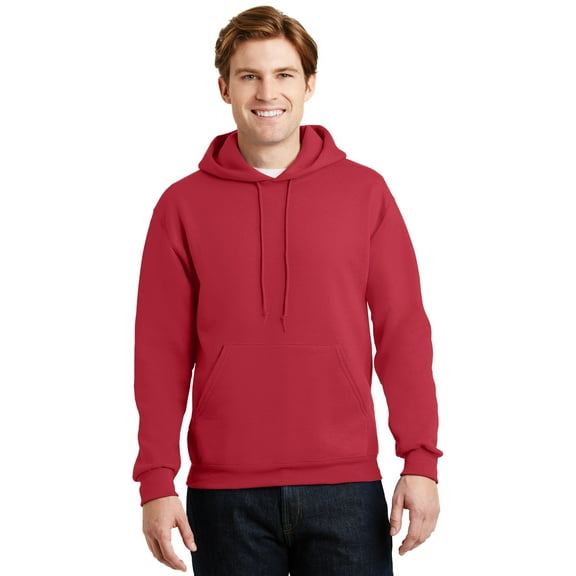 Jerzees Men's Long Sleeve SUPER SWEATS Pullover Hooded Sweatshirt - 4997M