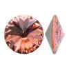 Swarovski Crystal, #1122 Rivoli Fancy Stones 12mm, 4 Pieces, Rose Peach F