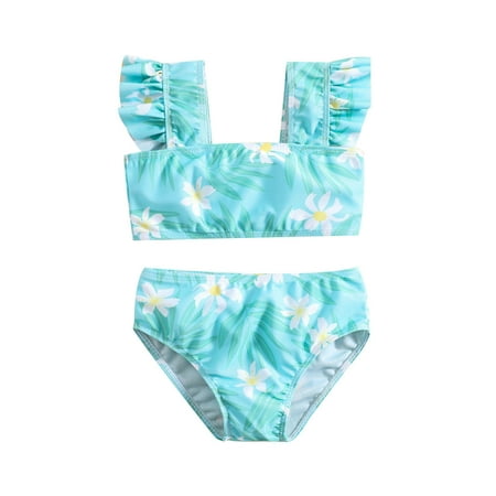 

Pimfylm Cover Ups For Swimwear Baby Baby Girl Swimsuit Swimwear Toddler Kid Bikini Bathing Suit 2023 Blue 4-5 Years