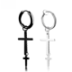thumbnail image 4 of Pendientes de acero de titanio con personalidad para hombre, pendientes de temperamento moderno, pendientes de cadena de borlas largas para mujer, ajuste ajustable, 4 of 4
