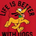 thumbnail image 2 of Mickey & Friends - Life Is Better With Dogs - Men's Long Sleeve T-Shirt, 2 of 4