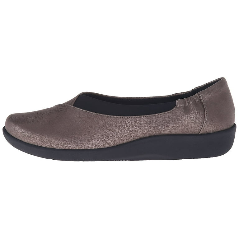 Clarks Women s CloudSteppers Sillian Jetay Flat Pewter 7 M US