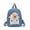 Blue, variant on Lssam Plush Backpack - Detachable 3D Bear, Kawaii Cute Fuzzy Bag, Large Capacity Lightweight Funny Backpack for Adults