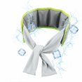 thumbnail image 4 of Ljudmp Cooling Neck Wrap Knotted Tie Reusable Headache Relief Neck Scarf Lightweight Soft Cooling Bandana for Running Cycling Hiking Outdoor Sports Green, 4 of 8