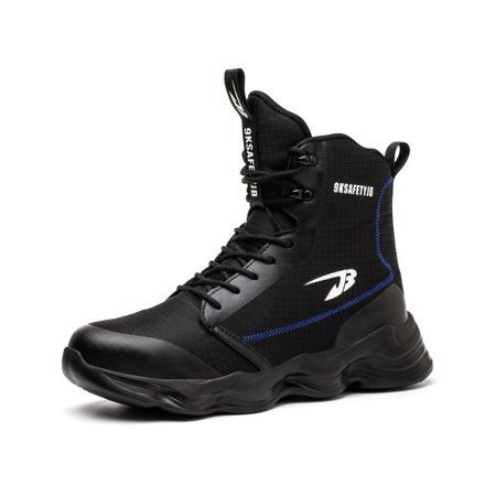 

Men’s Steel Toe Work Boots Lightweight Non-slip Construction Safety Shoes Anti-pierce Industrial Sneakers