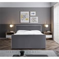 thumbnail image 4 of Meridian Furniture Dillard Grey Velvet Queen Bed, 4 of 6