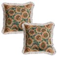 thumbnail image 1 of Fundas de almohada con borlas de 18 x 18 pulgadas, fundas de almohada de jacquard suave para decoraciones de otoño, funda de cojín para sofá, silla, dormitorio, 1 of 5