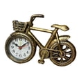thumbnail image 1 of Reloj despertador rústico con números arábigos para mesita de noche, reloj decorativo para escritorio. Bronce, 1 of 9