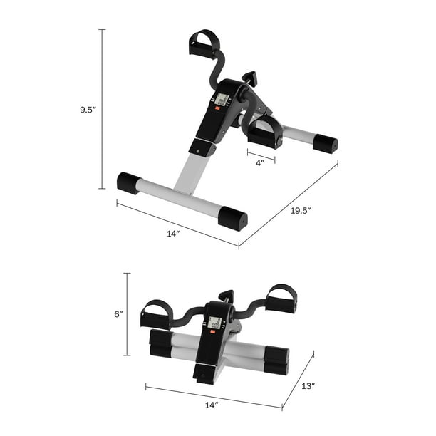 Wakeman portable folding under desk indoor exercise bike hotsell